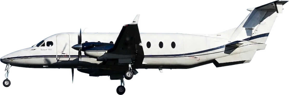 Beechcraft 1900D, vue latérale